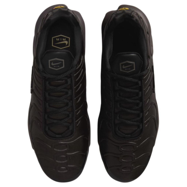 Nike Air Max Plus Устойчивые к истиранию низкие беговые кроссовки унисекс черные