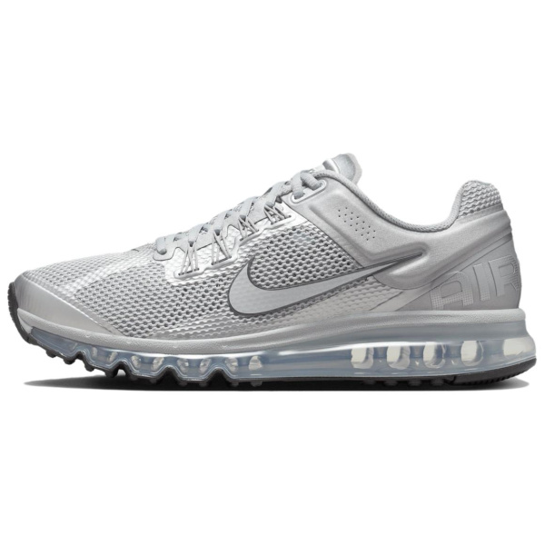 Nike Air MAX 2013 Амортизация Устойчивость к истиранию Поддержка Низкие Кроссовки для бега Унисекс Серебряный