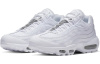 Nike Air Max 95 Low Топ Амортизирующие кроссовки для бега на длинные дистанции Унисекс Чисто белый