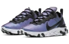 Nike React Element 55 Ткань Амортизация Легкий Низкий Топ Беговые кроссовки Женские Лазерный Фиолетовый