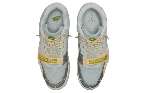 Travis Scott X CACT.US CORP X Nike Air Trainer 1 Серый Дымчатый Противоскользящий Устойчивый к истиранию Легкий Покрытие
