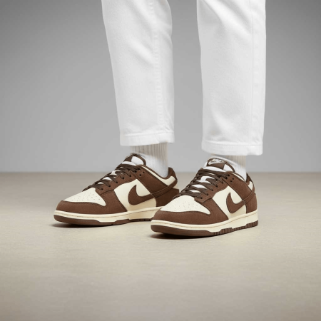Nike Dunk Low Top Скейтборд Кроссовки Мужские Белый Коричневый