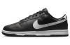 Nike Dunk кожа низкий топ скейтборд обувь мужская черная
