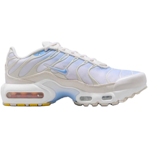 Nike Air Max Plus Ткань Удобные Детские Беговые Кроссовки Soul Синий Белый Призрачный Серый Белый Детские