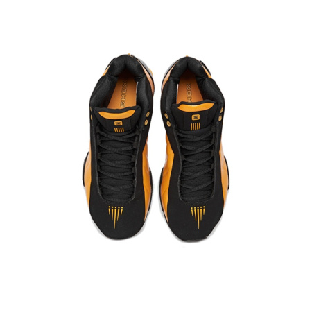 Nike Shox BB4 Series Университетский Золотой Нескользящий Легкий MID Баскетбольные кроссовки Унисекс Черный Золотой