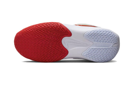 Nike G.T. Cut 3 противоскользящие устойчивые к истиранию низкие баскетбольные кроссовки белые и красные детские