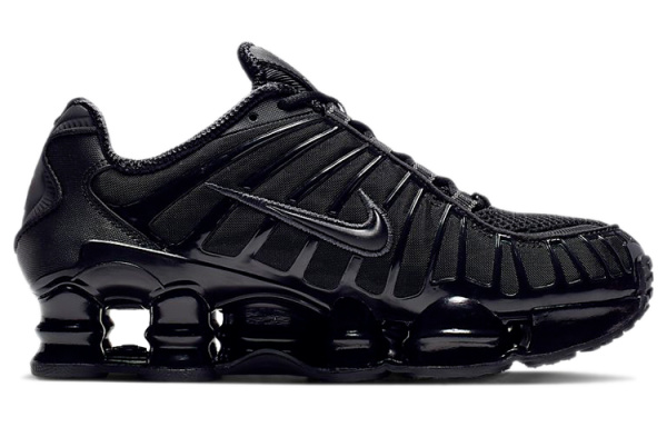 Nike Shox TL Series Устойчивые к истиранию Низкие повседневные городские кроссовки для бега Женские Черные