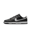 Nike Dunk кожа низкий топ скейтборд обувь мужская черная