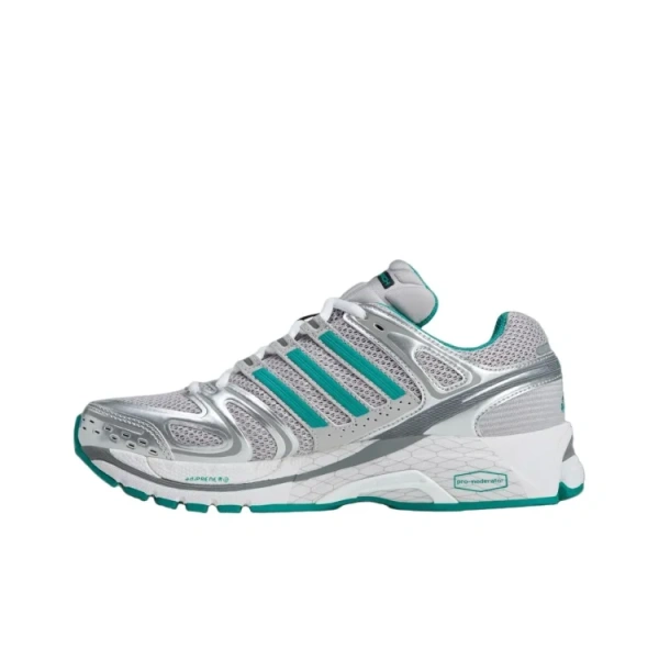 SPORTY RICH x Adidas Adistar Control 5 Беговые кроссовки Унисекс Серебристо-зеленый