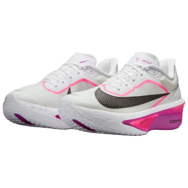 Nike Zoom Fly 6 Амортизация Противоскользящие Устойчивые к истиранию Низкий Топ Марафон Беговые кроссовки Женские