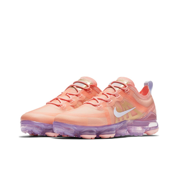 Nike VaporMax 2019 Low Топ Амортизирующие Повседневные Беговые Кроссовки Женские Розовые