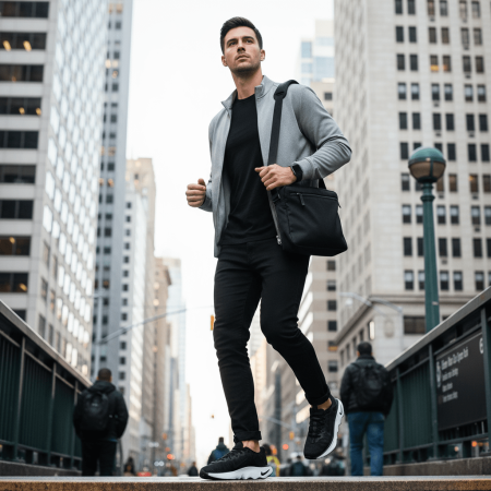 Nike Motiva Аbrasion Resistant Дышащая Низкая Обувь для Ходьбы Мужская Черная