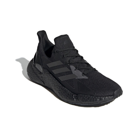 Adidas X9000l4 Винтаж Сетчатая Ткань Текстиль Низкие Беговые Кроссовки Унисекс Черные