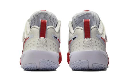 Nike G.T. Cut 3 противоскользящие устойчивые к истиранию низкие баскетбольные кроссовки белые и красные детские