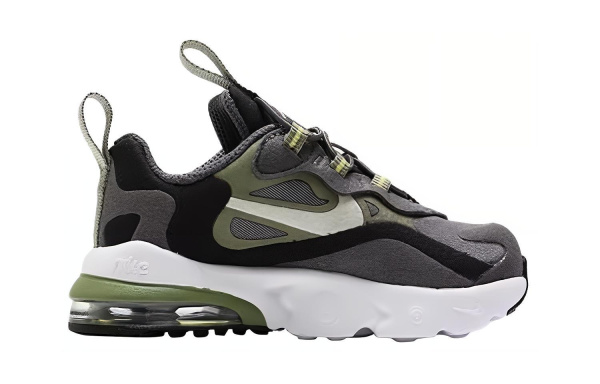 Nike Air Max 270 Амортизация Износостойкий Низкий Топ Детская Беговая Обувь Серый Зеленый Детский