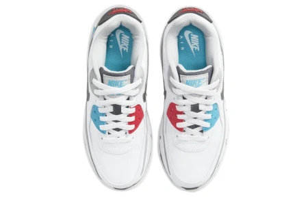 Nike Air Max 90 Синтетическая кожа Низкие кроссовки для бега Детские