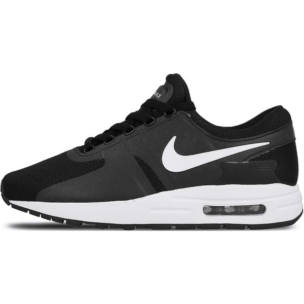 Nike Air Max Zero Амортизация Устойчивость к истиранию Низкий топ Детские беговые кроссовки Черный Подростки