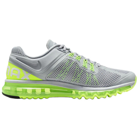 Nike Air Max 2013 Удобные Износостойкие Низкие Повседневные Беговые Кроссовки Мужские Серый Желтый