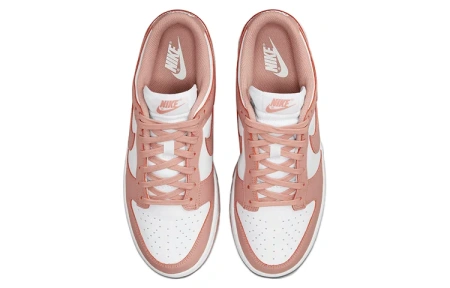 Nike Dunk 'Розовый Шепот' Кожа Винтаж Противоскользящие Устойчивые к Износу Легкие Низкие Кроссовки для Скейтбординга