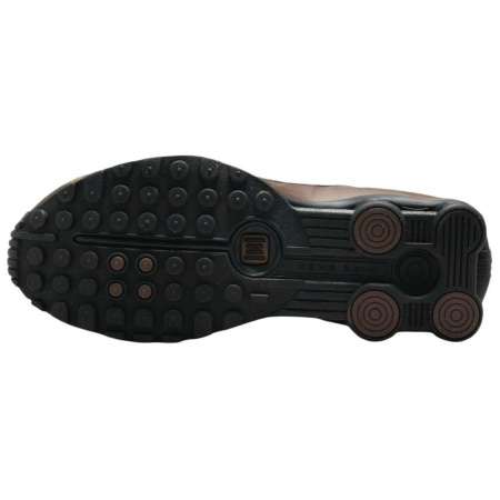 Nike Shox R4 Устойчивые к истиранию низкие беговые кроссовки женские коричневые черные