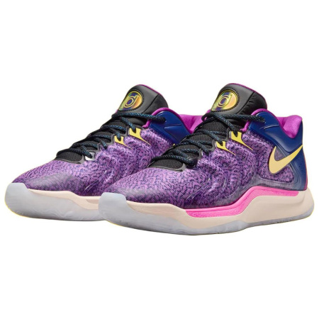Nike KD 17 Low Топ Баскетбольные кроссовки Мужской Черный Фиолетовый Синий Азиатская версия