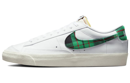 Nike Blazer кожа низкий топ скейтборд обувь мужская белая зеленая