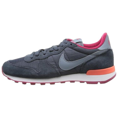 Nike Internationalist противоскользящие устойчивые к истиранию низкие беговые кроссовки для женщин серо-красные
