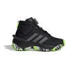 Adidas Fortatrail противоскользящие устойчивые к истиранию с верхом MID детские беговые кроссовки черные детские
