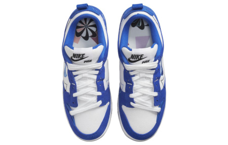 Nike Dunk Disrupt 2 Перерабатываемый материал Низкие кеды для скейтбординга Женские Белый Синий