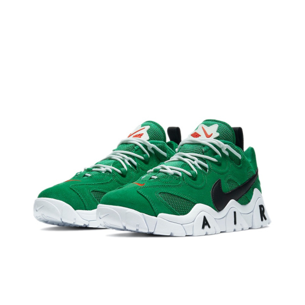 Nike Air Barrage Амортизация Противоскользящие Низкие Повседневные Беговые Кроссовки Мужские Белые Зеленые