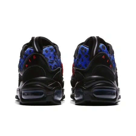 Nike Air Max 98 Black Panther Mesh Low-Top Марафон Беговые кроссовки Женские Черные Синие