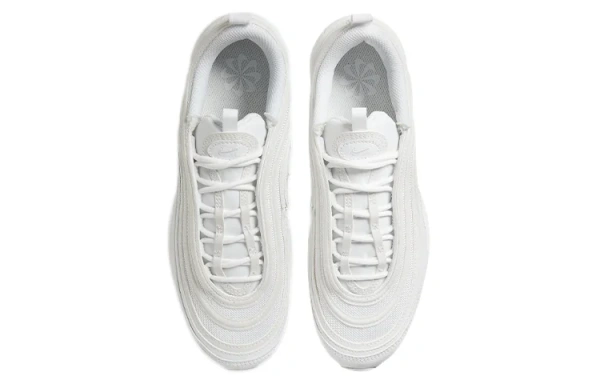 Nike Air Max 97 Амортизация Дышащий Легкий Низкий Верх Повседневные Беговые Кроссовки Женские Белые