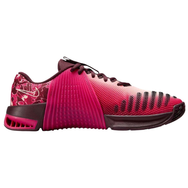 Nike Metcon 9 Противоскользящие Устойчивые к износу Низкие Кроссовки для бега Женские Розовые Красные