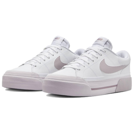 Nike Court Legacy Lift Удобные Скейтборд Кроссовки Женские Белые Розовые