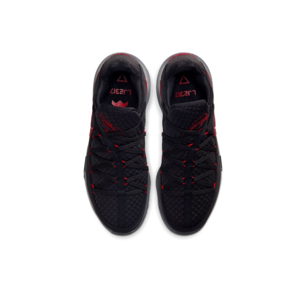 Nike Lebron 17 Low EP Low Топ Баскетбольные кроссовки для игры Мужской Черный Красный Азиатская версия
