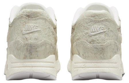 Nike Air Max 1 Устойчивые к истиранию низкие повседневные беговые кроссовки унисекс зеленые белые