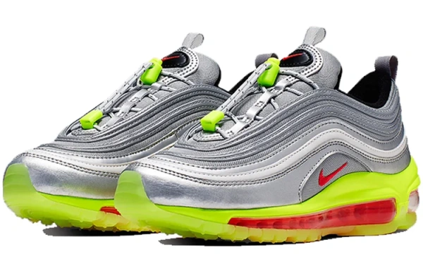 Nike Air Max 97 Low Топ Детская Беговая Обувь Серебряный Подростки