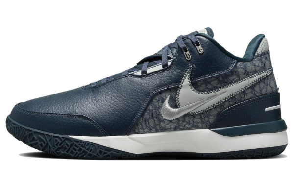 Nike LeBron NXXT Gen AMPD Armoury Темно-синий Синий Низкие Баскетбольные Кроссовки Мужские Сине-зеленый