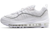 Nike Air Max 98 Амортизация Устойчивость к истиранию Легкий Низкий Верх Повседневные Беговые Кроссовки Женские Белые