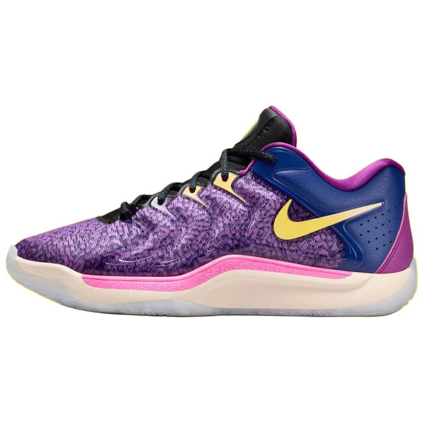 Nike KD 17 Low Топ Баскетбольные кроссовки Мужской Черный Фиолетовый Синий Азиатская версия