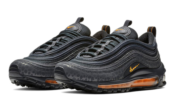 Nike Air Max 97 'Off Noir' Амортизация Низкие Кроссовки для Беговых Занятий Детские Черные Оранжевые Подростковые