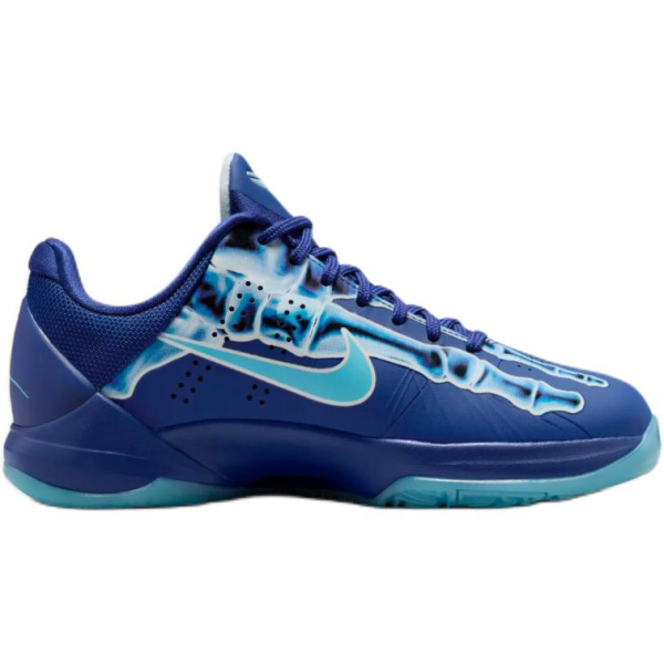 Nike Zoom Kobe 5 Комфортные Низкие Кроссовки для Баскетбола Детские Синие Унисекс