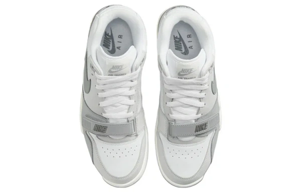 Nike Air Trainer 1 Фотонная пыль Кожа Винтаж MID Тренировочные кроссовки Мужские Серый Белый