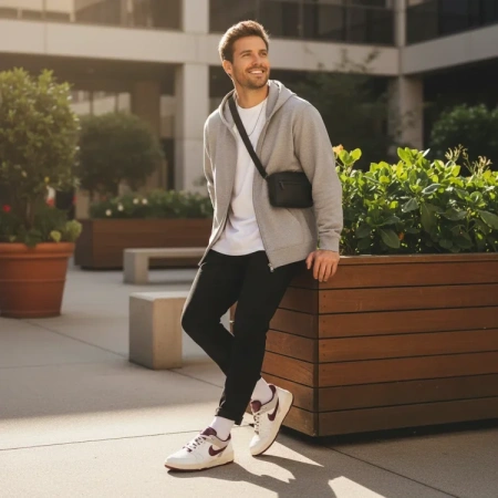 Nike Full Force противоскользящие низкие кроссовки для скейтбординга мужские белые и красные