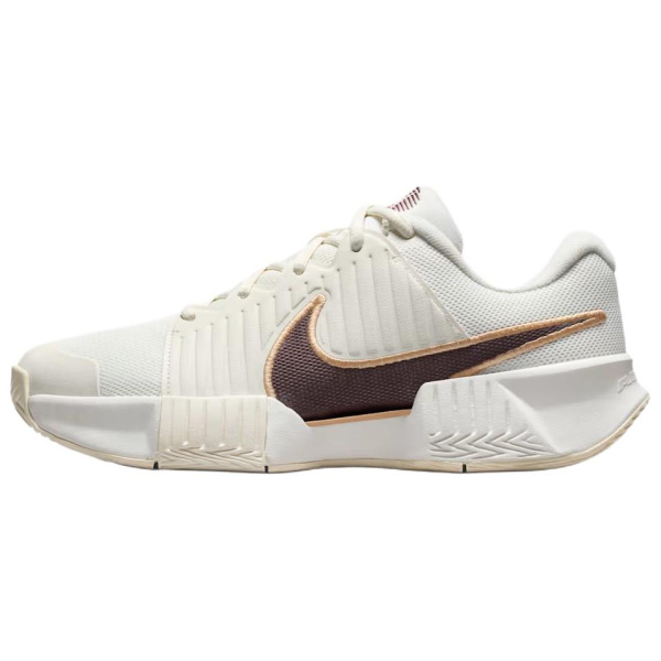 Nike GP Challenge Pro Устойчивые к истиранию Кроссовки для тенниса с низким верхом Женские Белый Умбра
