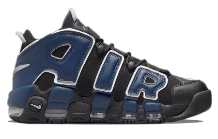 Nike Air More Uptempo Split MID Топ Винтажные Баскетбольные Кроссовки Мужские Черный Красный Синий