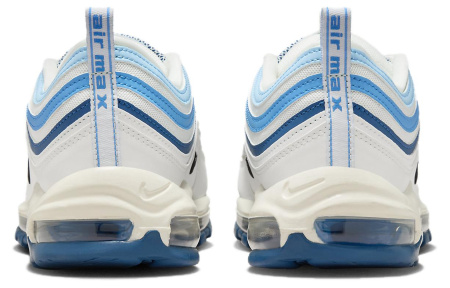 Nike Air Max 97 Амортизация Износостойкие Низкие Кроссовки для Бега Мужские Синие Белые
