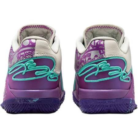 Nike LeBron 22 Устойчивые к истиранию Низкие Детские Баскетбольные Кроссовки Фиолетовые