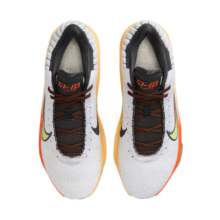 Nike GT Hustle 3 Устойчивые к истиранию MID Баскетбольные кроссовки Мужские Белый Оранжевый