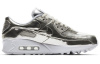 Nike Air Max 90 Low Топ Повседневные беговые кроссовки Женские Серебряные